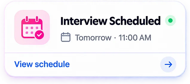Interview Scheduled
