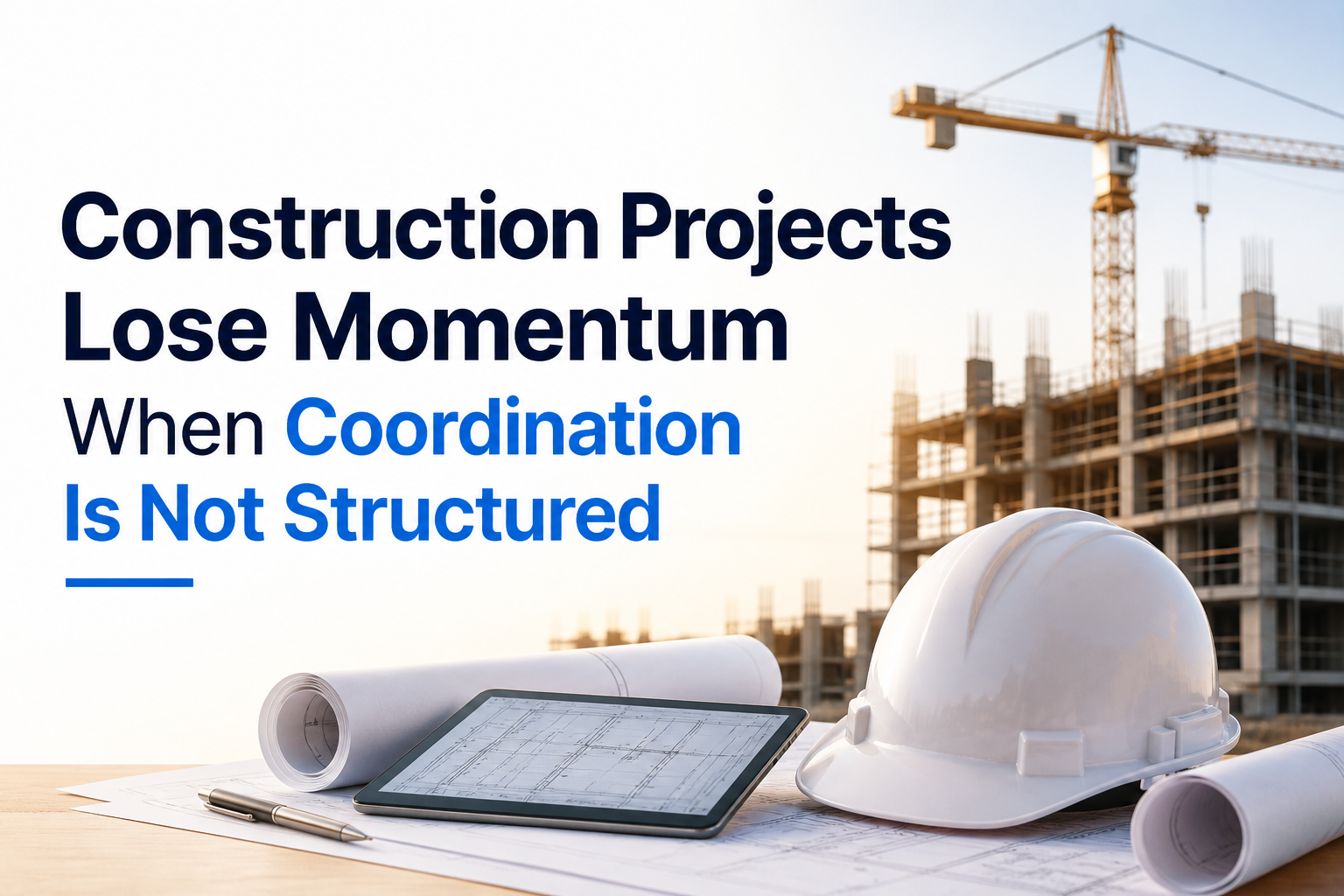 Construction Projects Lose Momentum When Coordination Is Not Structured