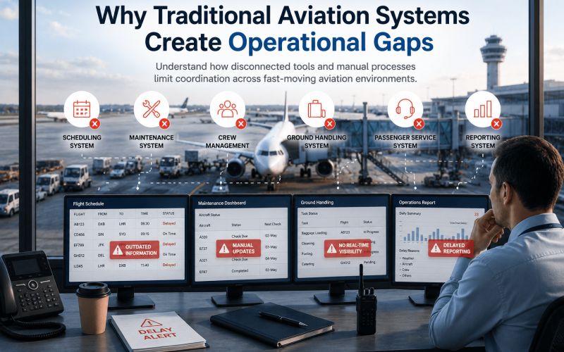 Why Traditional Aviation Systems Create Operational Gaps