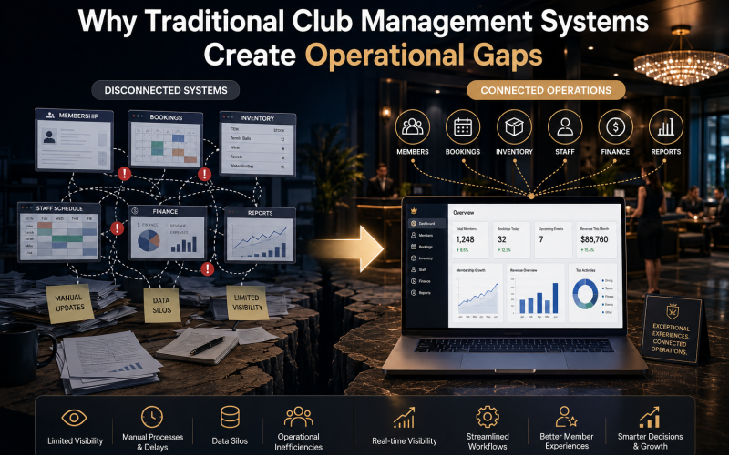 Why Traditional Club Management Systems Create Operational Gaps
